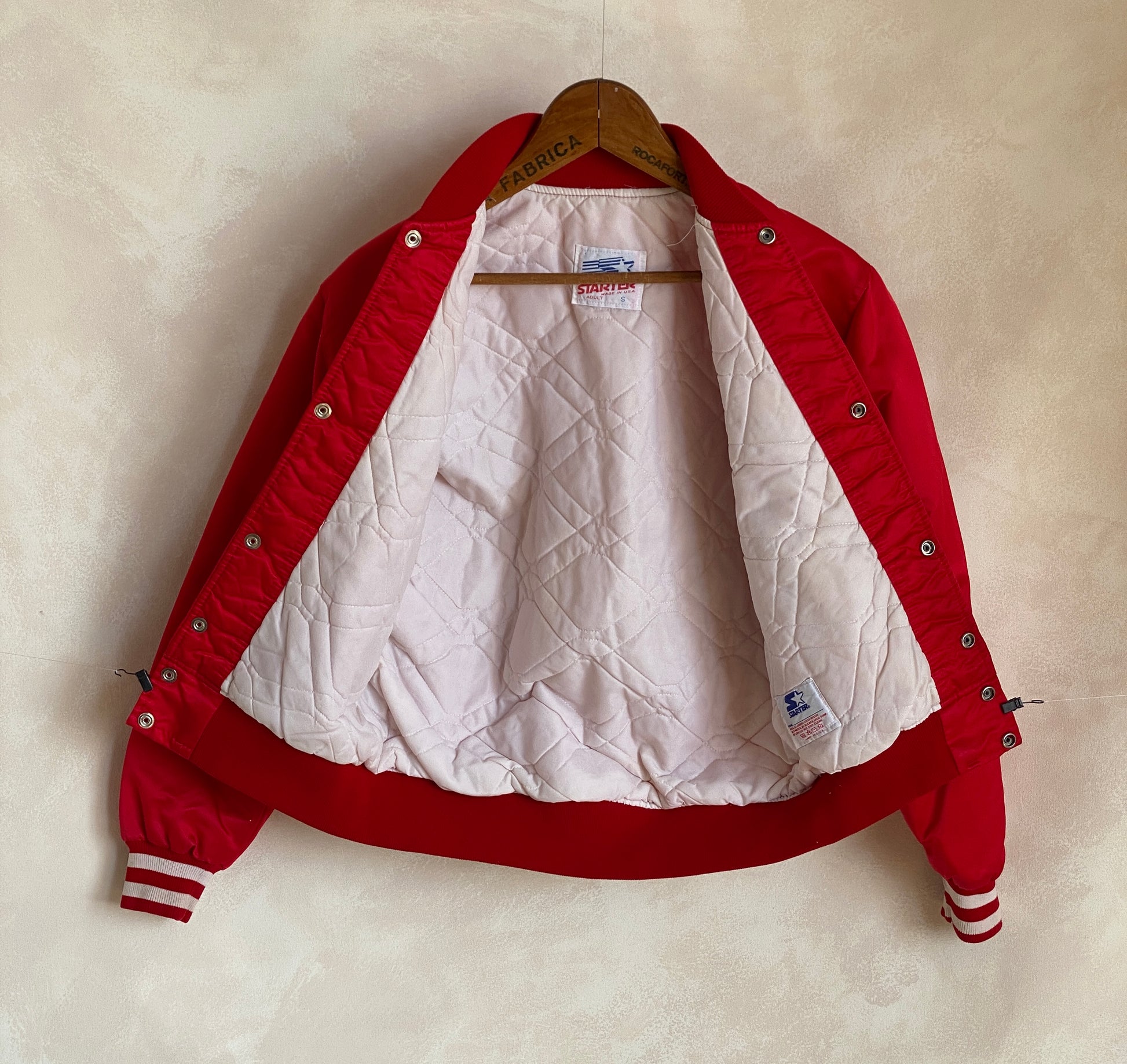 Vintage Nebraska Starter jacket made in USA with classic collegiate style, size small