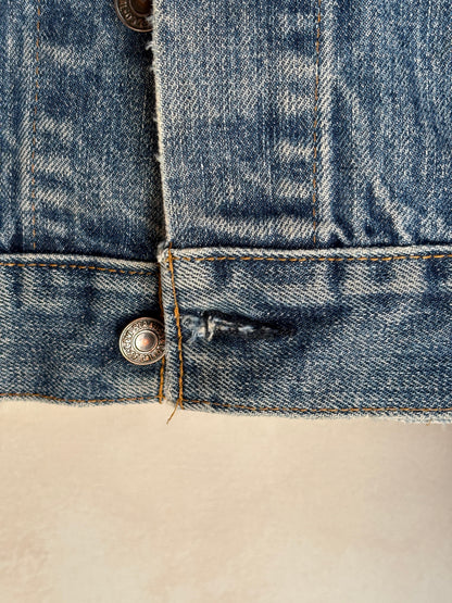 Vintage 70s Levi’s denim jacket – 2 pocket trucker made in USA – size 40 US / 50 EU-AJ357 Studio