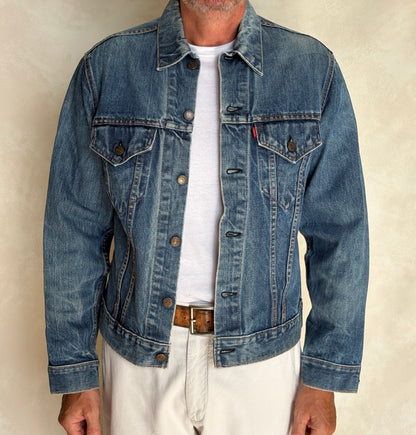 Vintage 70s Levi’s denim jacket – 2 pocket trucker made in USA – size 42 US / 52 EU-AJ357 Studio