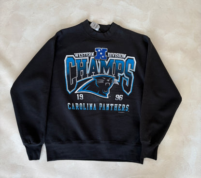 Size M Crew Neck Carolina Panthers Champions 1998 Made By Fruit of the Loom-AJ357 Studio