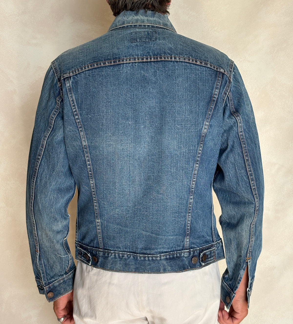 Vintage 70s Levi’s denim jacket – 2 pocket trucker made in USA – size 42 US / 52 EU-AJ357 Studio