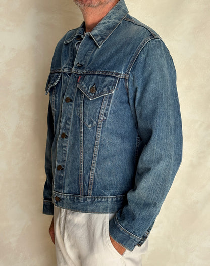 Vintage 70s Levi’s denim jacket – 2 pocket trucker made in USA – size 42 US / 52 EU-AJ357 Studio
