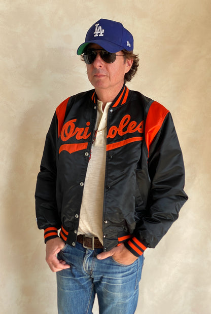 Large. 80s Vintage Orioles Starter jacket Made in USA-AJ357 Studio