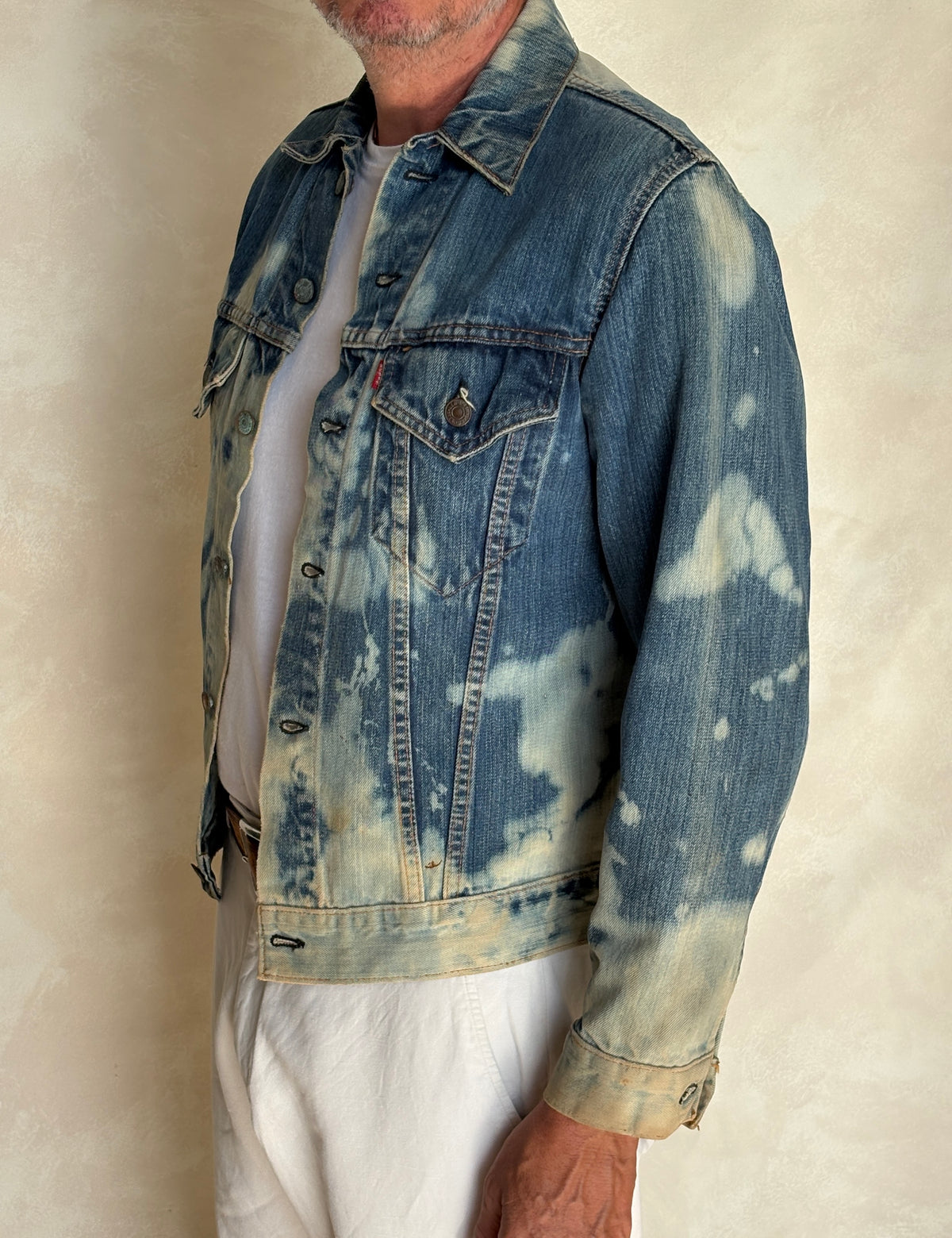 Vintage 70s Levi’s denim jacket – 2 pocket trucker made in USA – size 38 US / 48 EU-AJ357 Studio