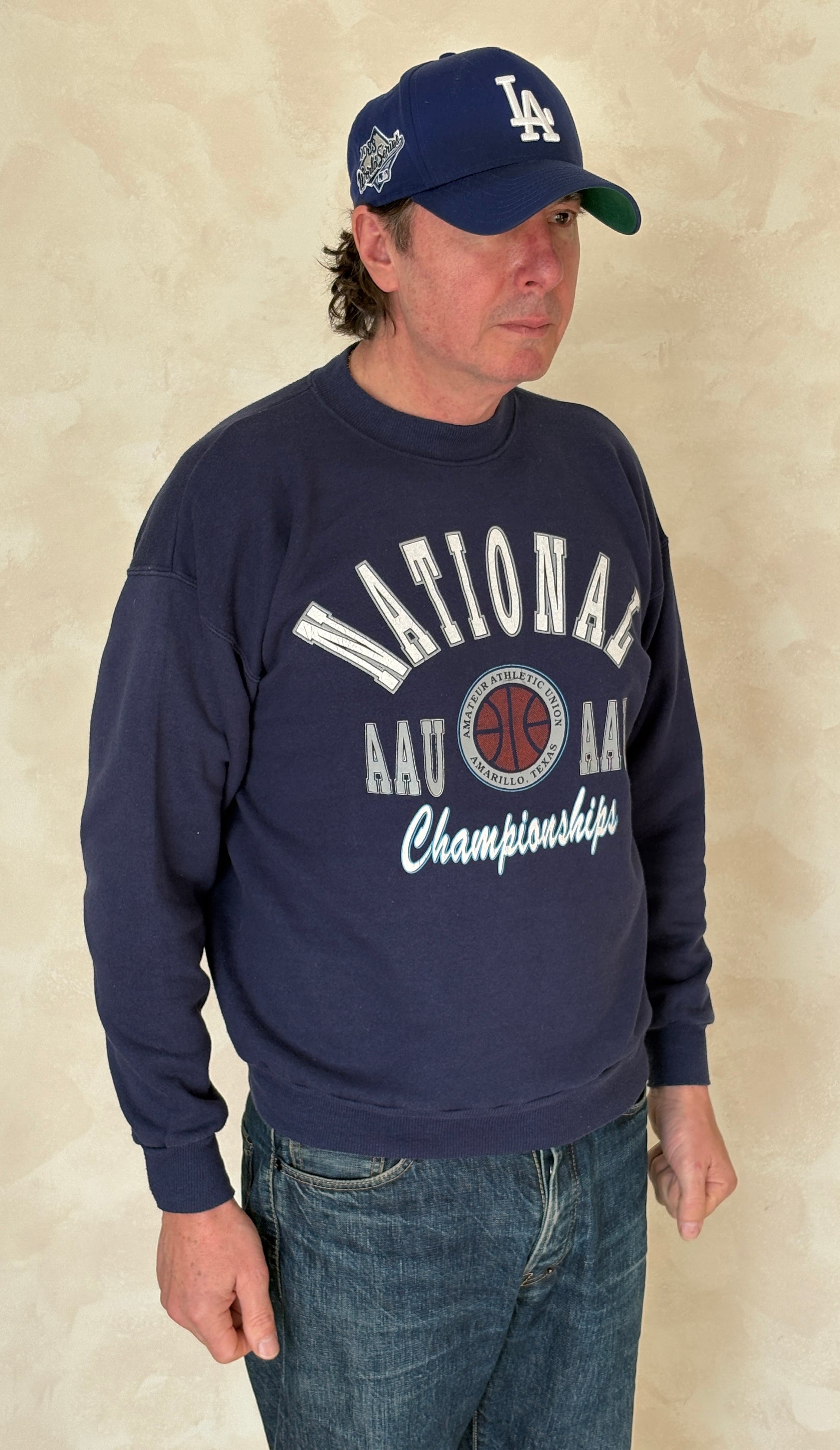 Size L Crew Neck National Championship Made In USA By Hanes - USA Vintage Bcn