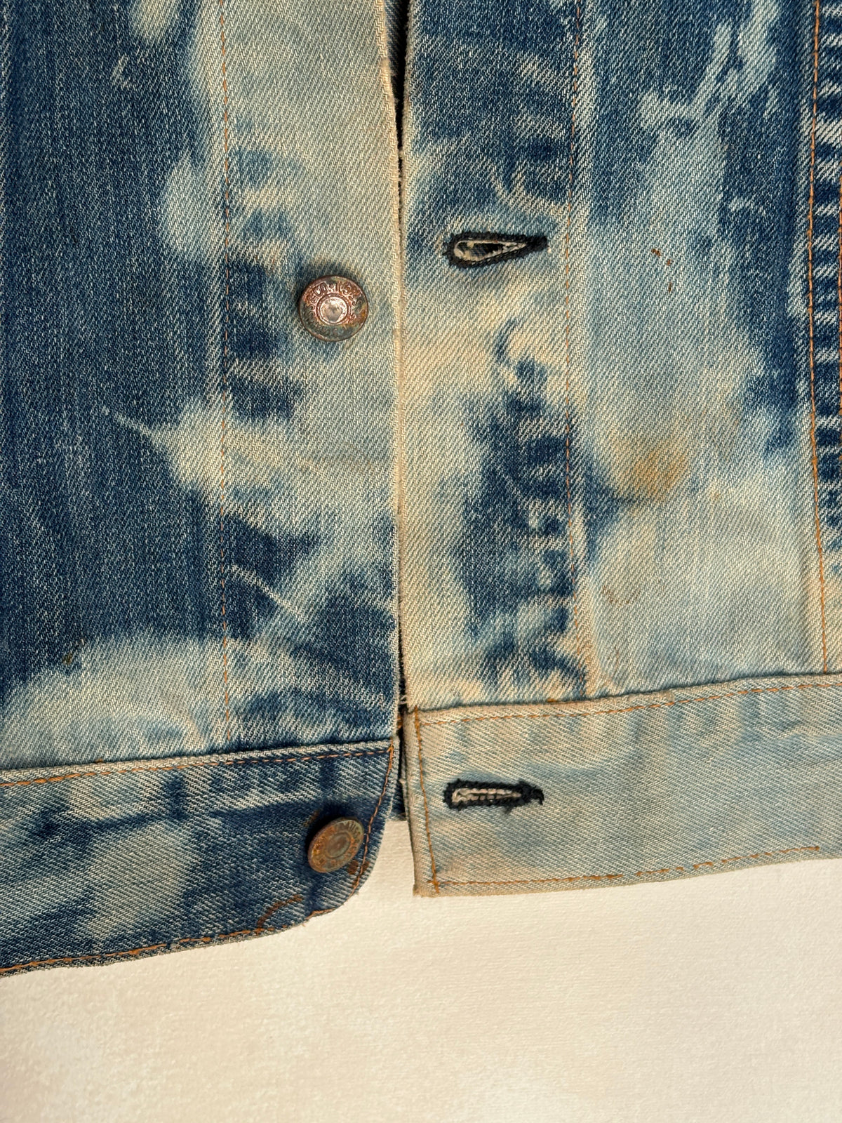 Vintage 70s Levi’s denim jacket – 2 pocket trucker made in USA – size 38 US / 48 EU-AJ357 Studio
