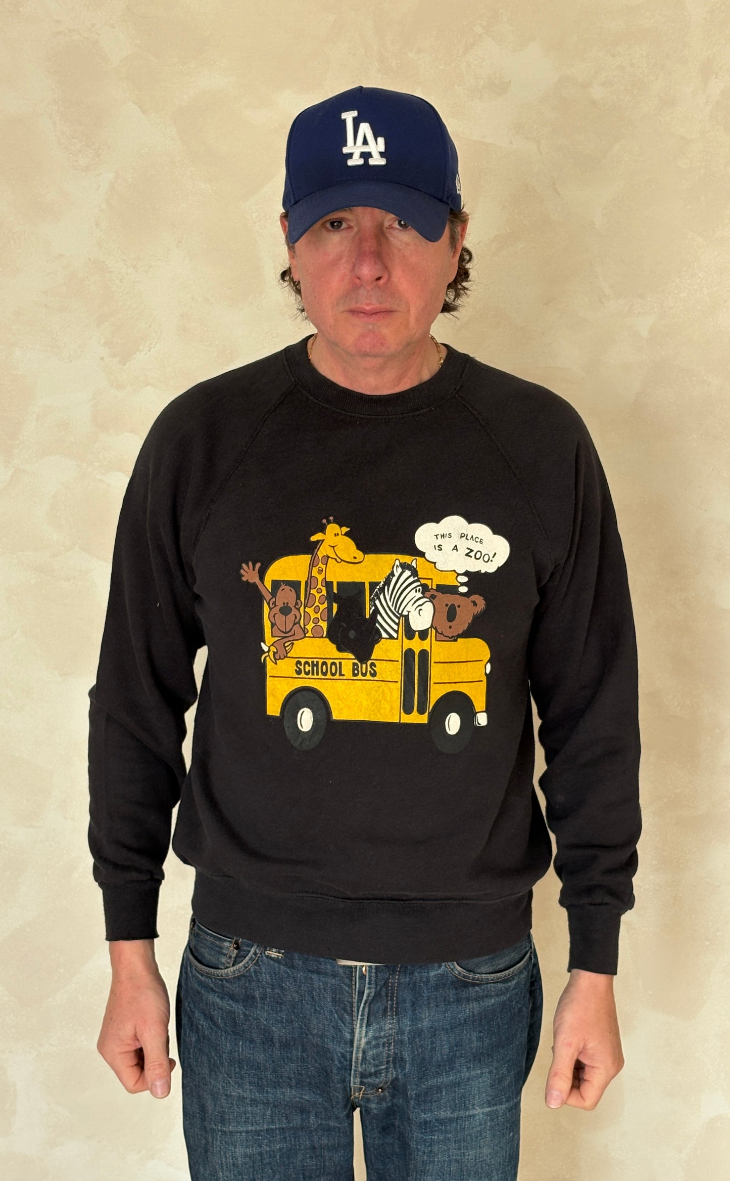 Size L School Bus 80s Made in USA By Lee - USA Vintage Bcn