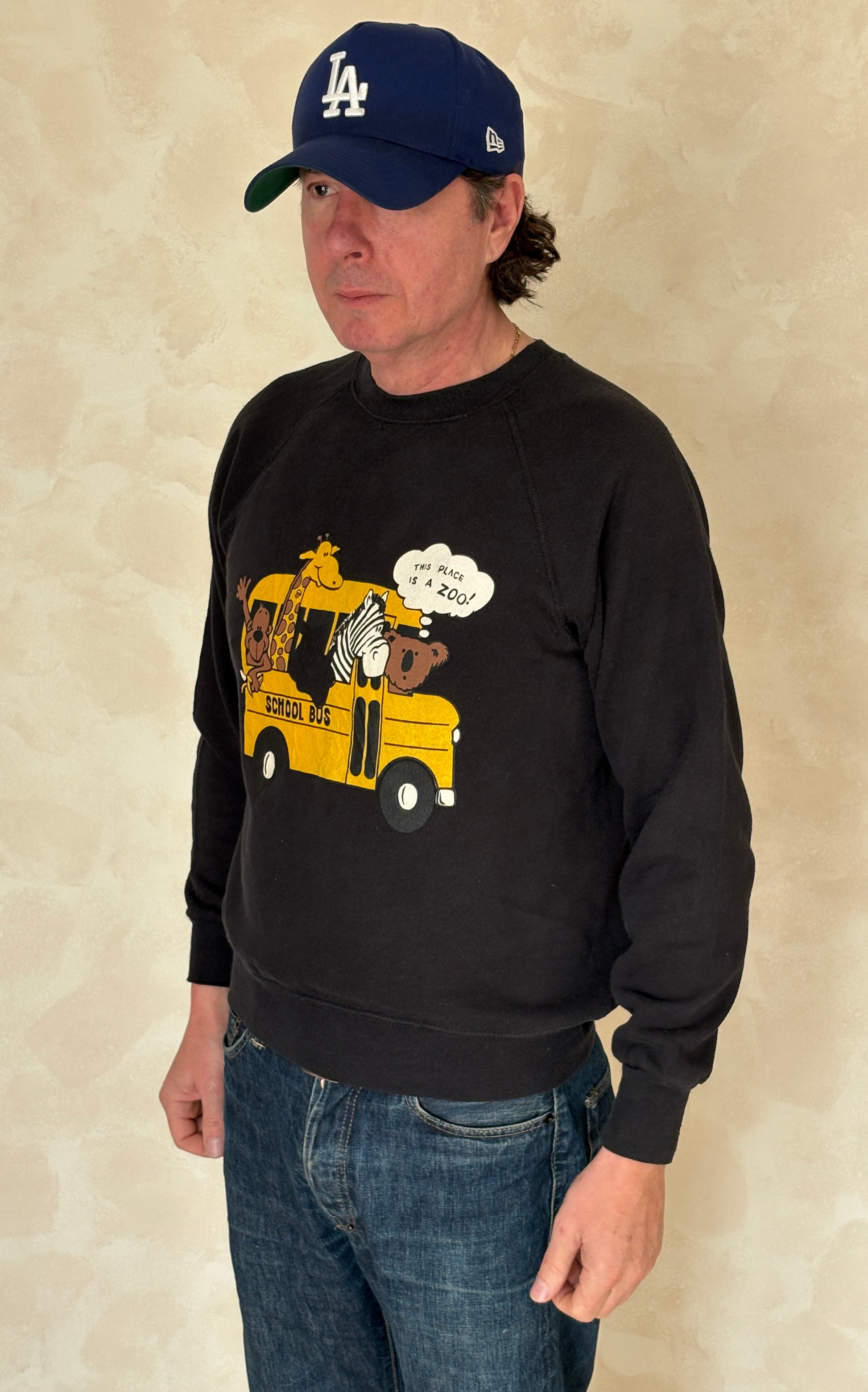 Size L School Bus 80s Made in USA By Lee - USA Vintage Bcn