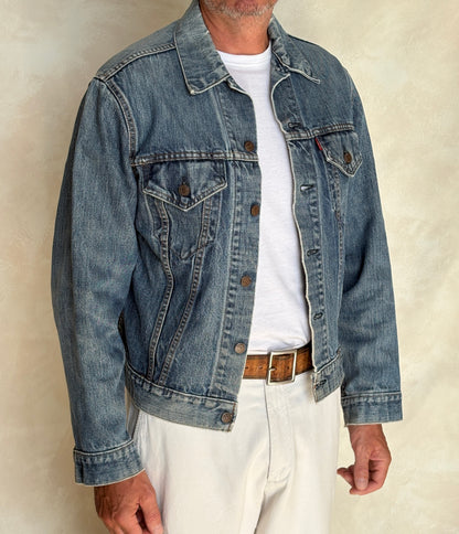 Vintage late 70s Levi’s 70505 denim jacket – 2 pocket trucker made in USA – size 42 us / 52 eu-AJ357 Studio