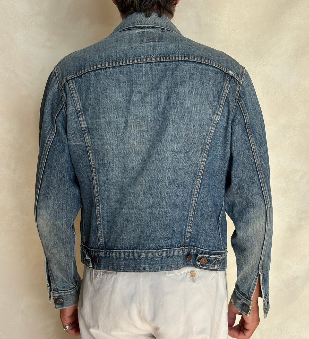 Vintage late 70s Levi’s 70505 denim jacket – 2 pocket trucker made in USA – size 42 us / 52 eu-AJ357 Studio