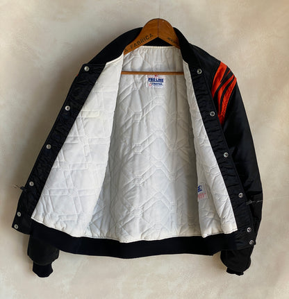 Large Size Vintage 80s Bengals Jacket, Made in USA - Sports Memorabilia-AJ357 Studio