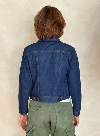 Size 18US . Vintage 70s Wrangler Denim Jacket – 4 Pockets – Made in USA-AJ357 Studio