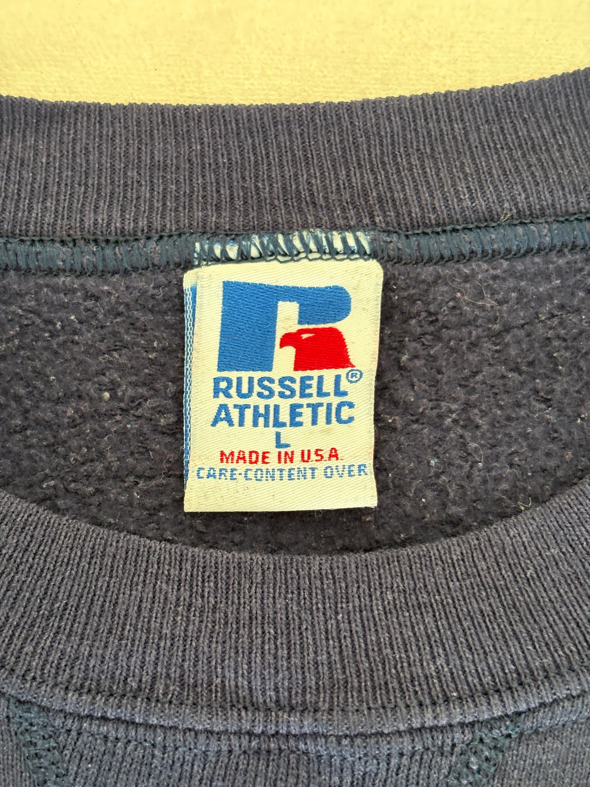 Size L Crew neck Aururn Made in USA By Russell-AJ357 Studio
