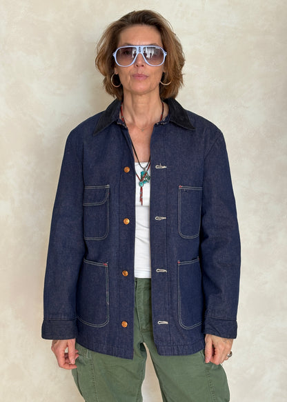 Size 38US / 48EU. Vintage Denim Chore Jacket – Lined-AJ357 Studio