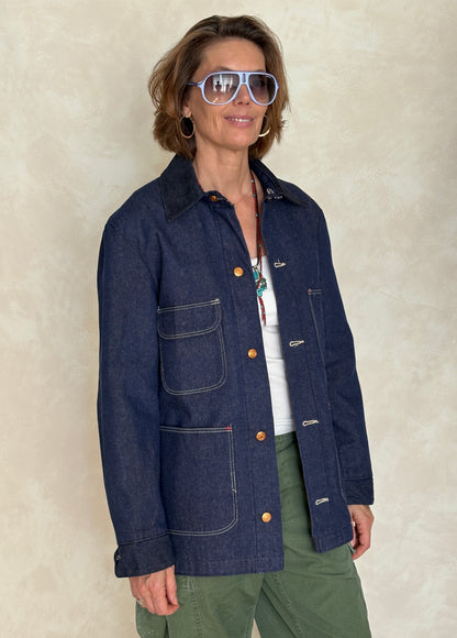 Size 38US / 48EU. Vintage Denim Chore Jacket – Lined-AJ357 Studio