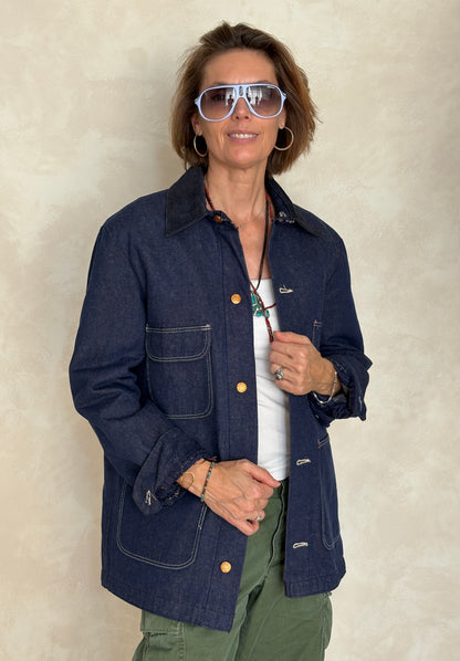 Size 38US / 48EU. Vintage Denim Chore Jacket – Lined-AJ357 Studio