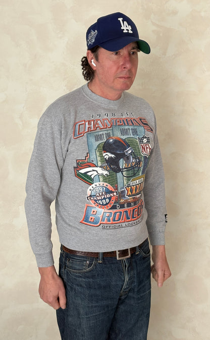 Size Youth Large Super Bowl Broncos Made in USA By Starter-AJ357 Studio