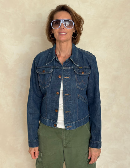 Size 36US . Vintage 70s Wrangler Denim Jacket – 4 Pockets-AJ357 Studio