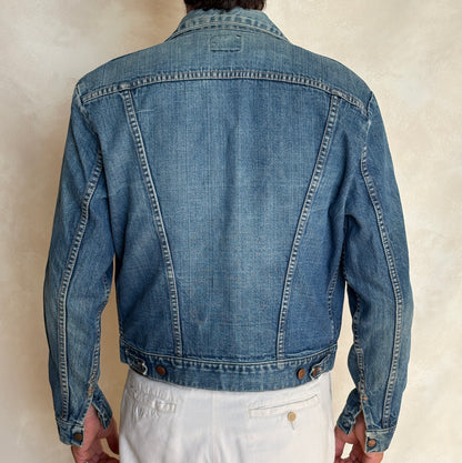 Size 44US / 54 EU Authentic 70s Wrangler denim jacket -4 pockets- Made in the USA-AJ357 Studio
