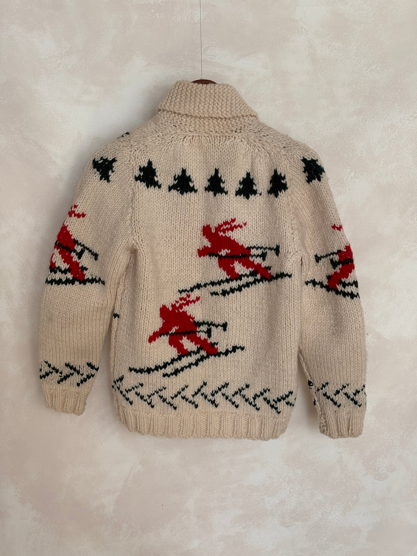 Vintage Hand Knit 100% Wool Cowichan hand made in Canada-AJ357 Studio