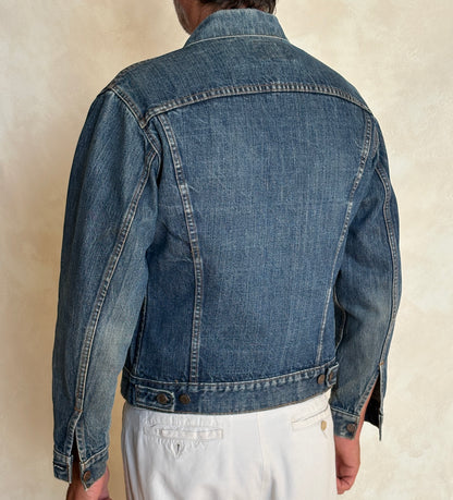 Size 38US / 48EU. Vintage Early 70s 2 pocket Levi’s Denim Jacket 70505 – Single Stitch, Made in USA-AJ357 Studio