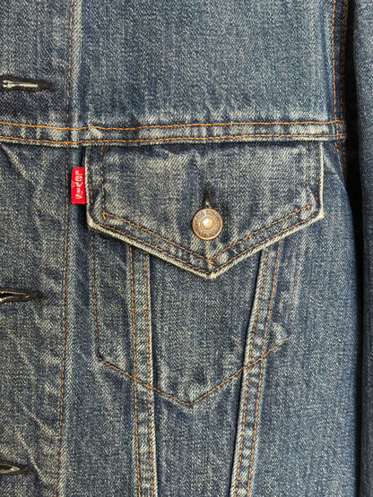 Size 38US / 48EU. Vintage Early 70s 2 pocket Levi’s Denim Jacket 70505 – Single Stitch, Made in USA-AJ357 Studio
