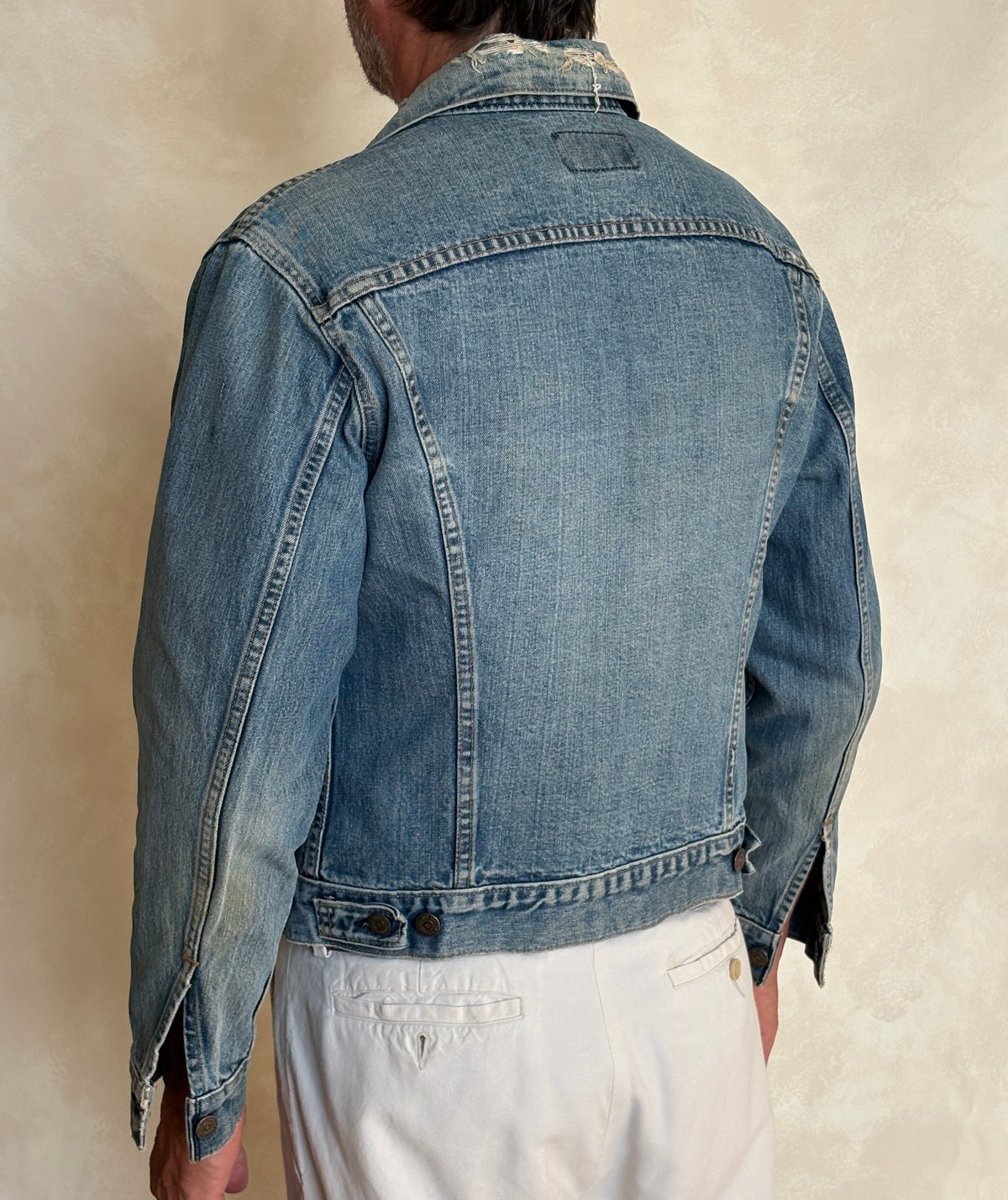 Size 40US / 50EU. Vintage 70s 2 pocket Levi’s Denim Jacket 70505 – Double Stitch, Made in USA-AJ357 Studio