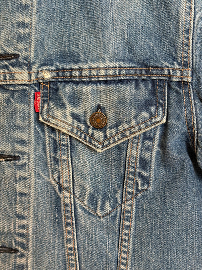 Size 40US / 50EU. Vintage 70s 2 pocket Levi’s Denim Jacket 70505 – Double Stitch, Made in USA-AJ357 Studio
