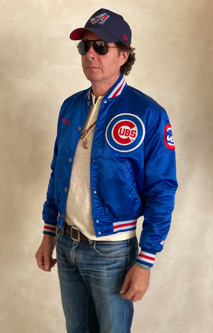 Small. Vintage 80s Chicago Cubs Starter jacket made in USA-AJ357 Studio