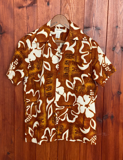 Vintage 60s Hawaiian Cotton Shirt Made in Hawaii | Size Medium-AJ357 Studio