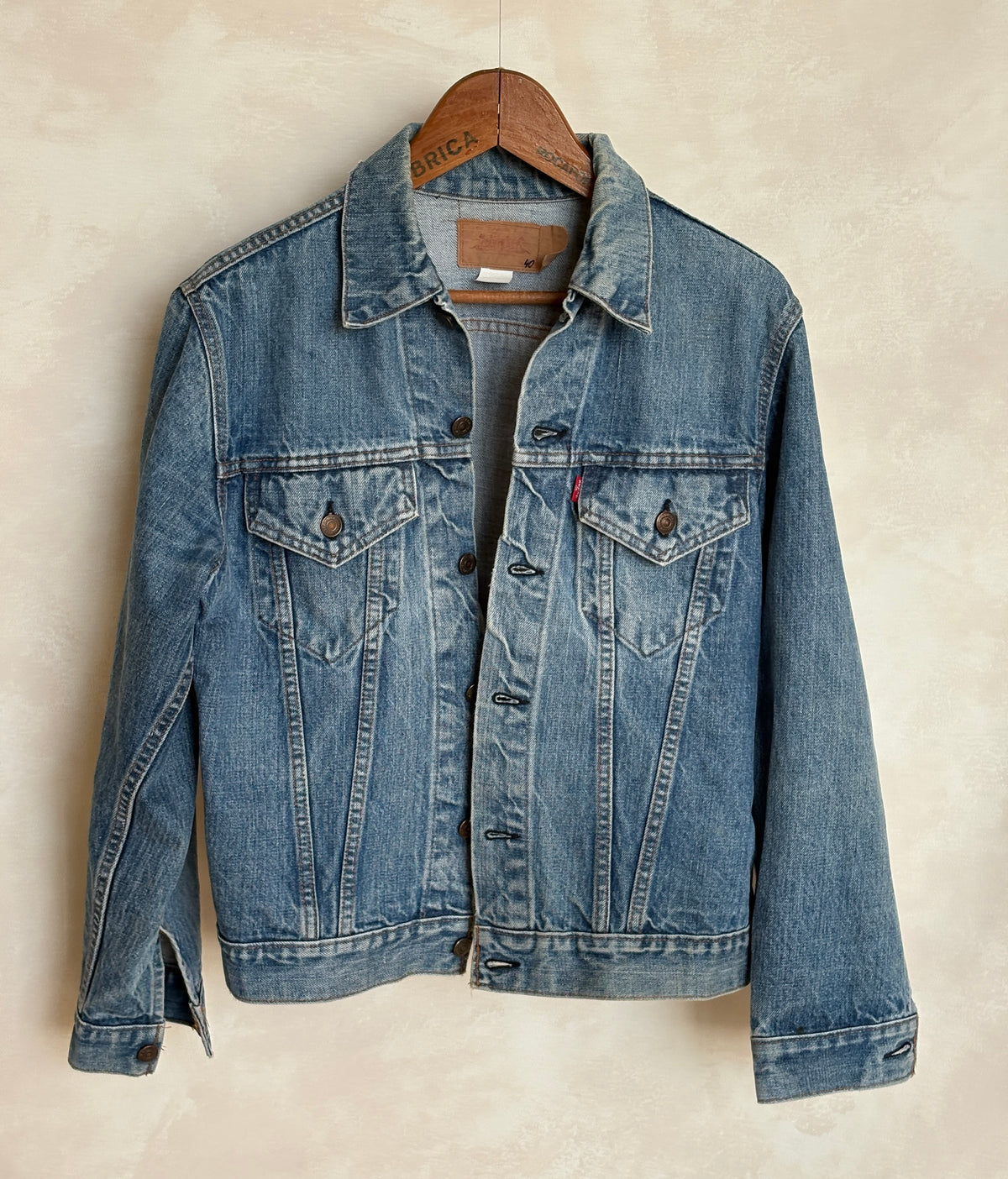 Size 38-40US / 50-50EU. Levis 70505 – Vintage 70s 2-Pocket Jacket – USA Made-AJ357 Studio