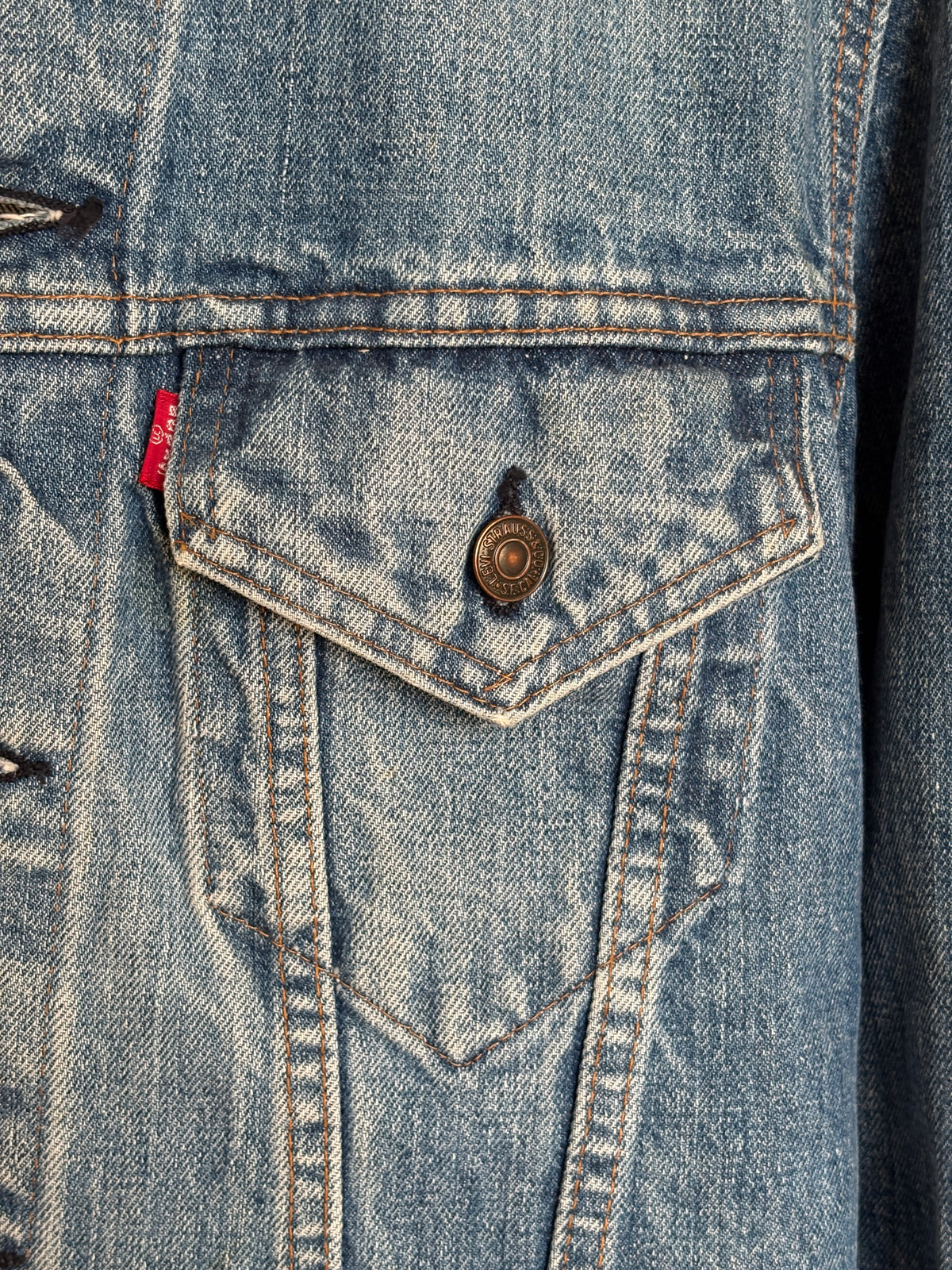 Size 38-40US / 50-50EU. Levis 70505 – Vintage 70s 2-Pocket Jacket – USA Made-AJ357 Studio