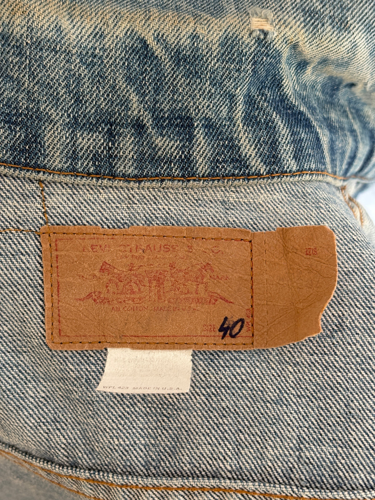Size 38-40US / 50-50EU. Levis 70505 – Vintage 70s 2-Pocket Jacket – USA Made-AJ357 Studio