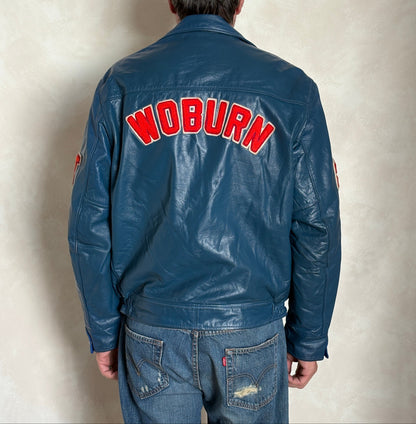 Size 42US / 52EU Vintage 1978 SR Wildcats Leather Varsity Jacket — Canadian High School Football — SSIAA Champions — Made in Canada-AJ357 Studio