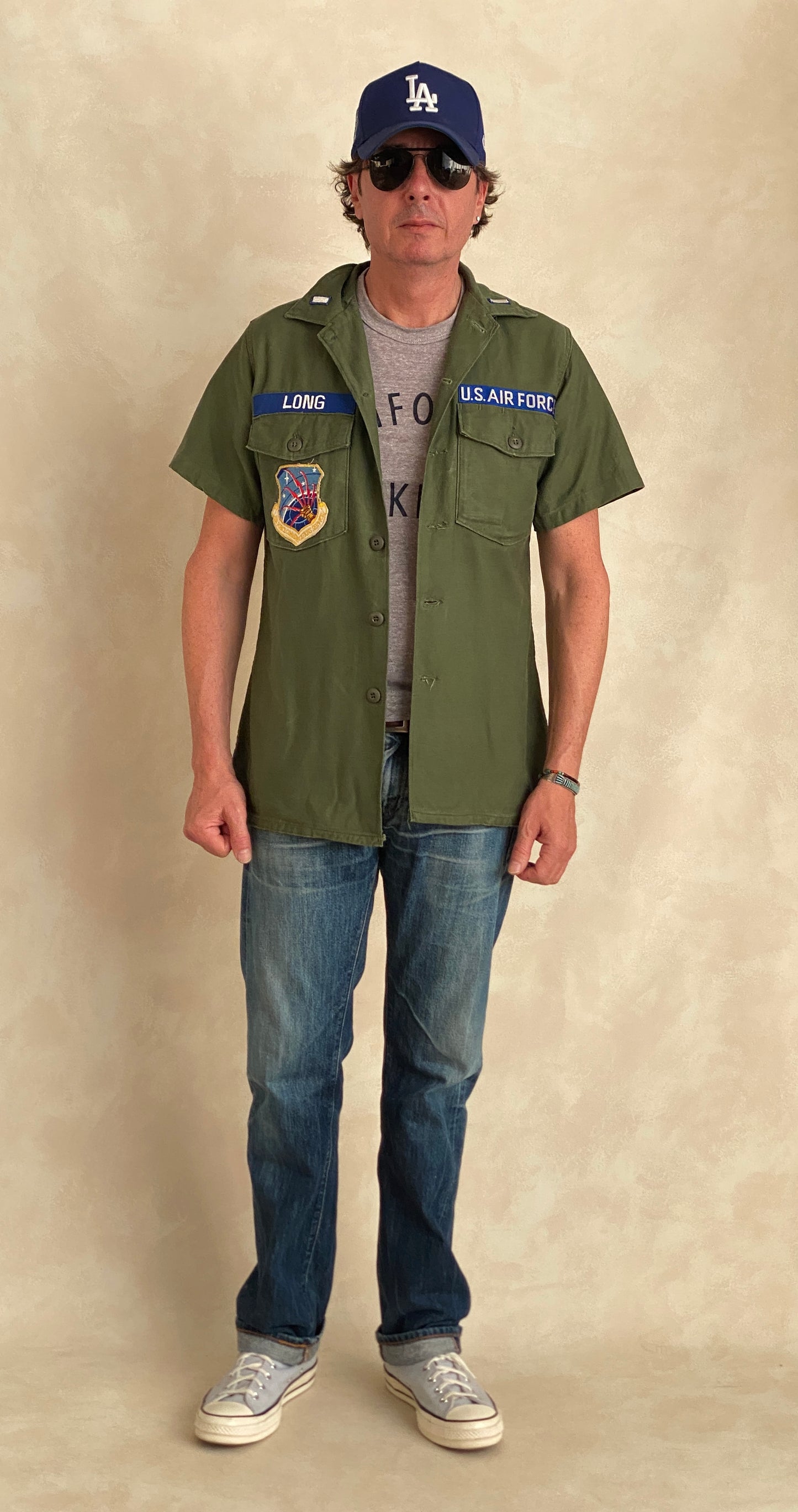 Medium Authentic 1966 US Air Force Vintage Fatigue Shirt Vietnam Era | Classic Military Style | USA Vintage BCN -