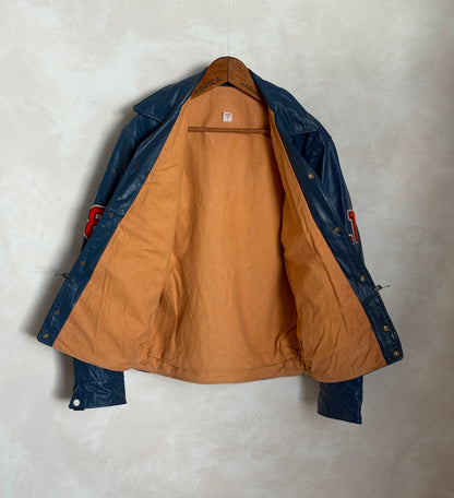 Size 42US / 52EU Vintage 1978 SR Wildcats Leather Varsity Jacket — Canadian High School Football — SSIAA Champions — Made in Canada-AJ357 Studio