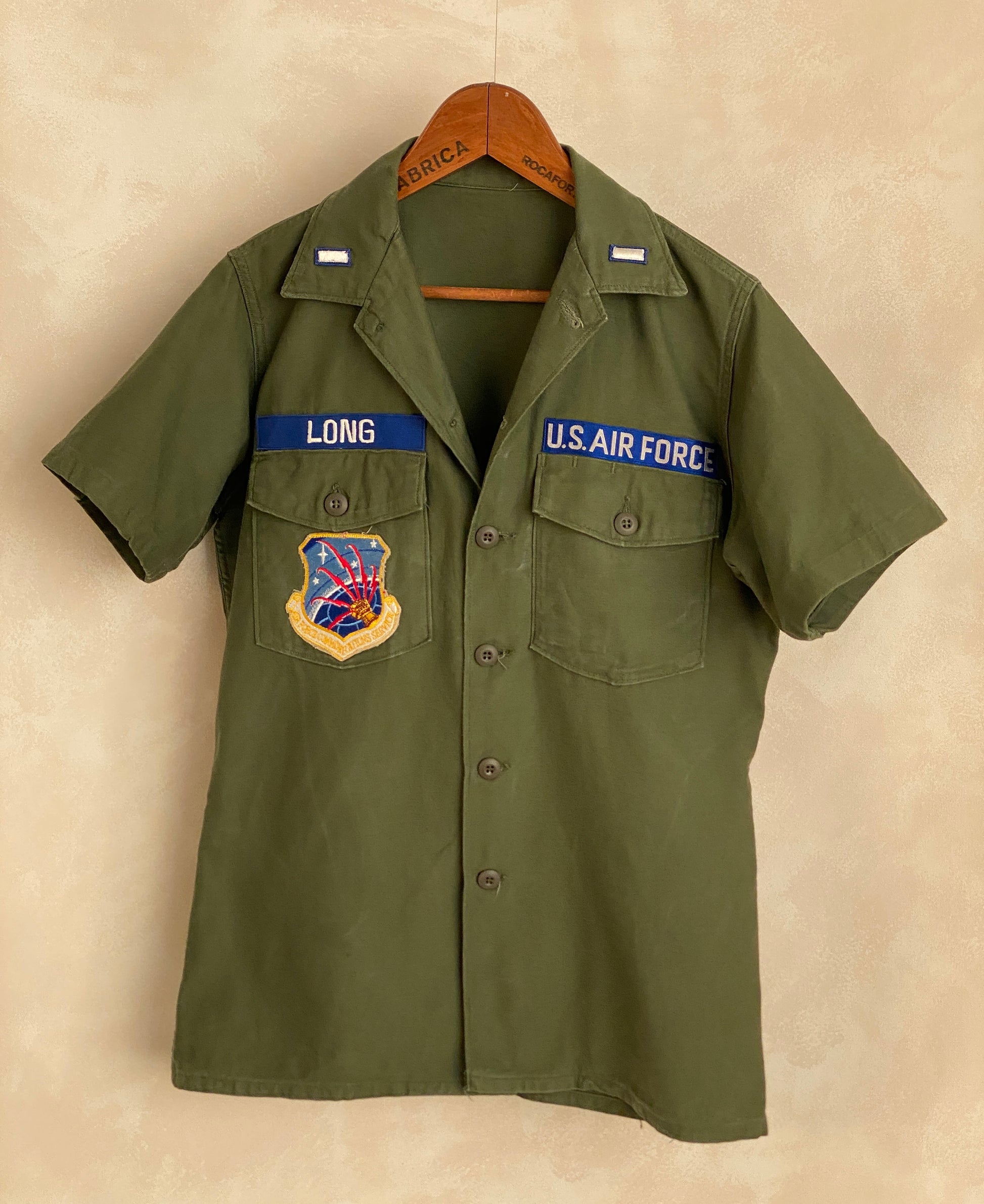 Medium Authentic 1966 US Air Force Vintage Fatigue Shirt Vietnam Era | Classic Military Style | USA Vintage BCN -
