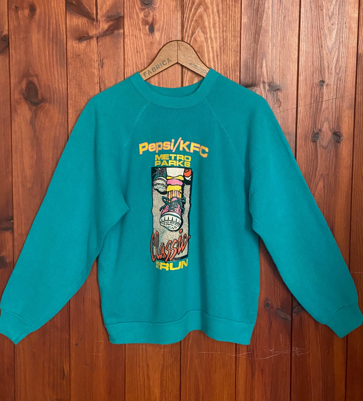 Size S. 80s pepsi kfc metro parks vintage sweatshirt - USA Vintage Bcn