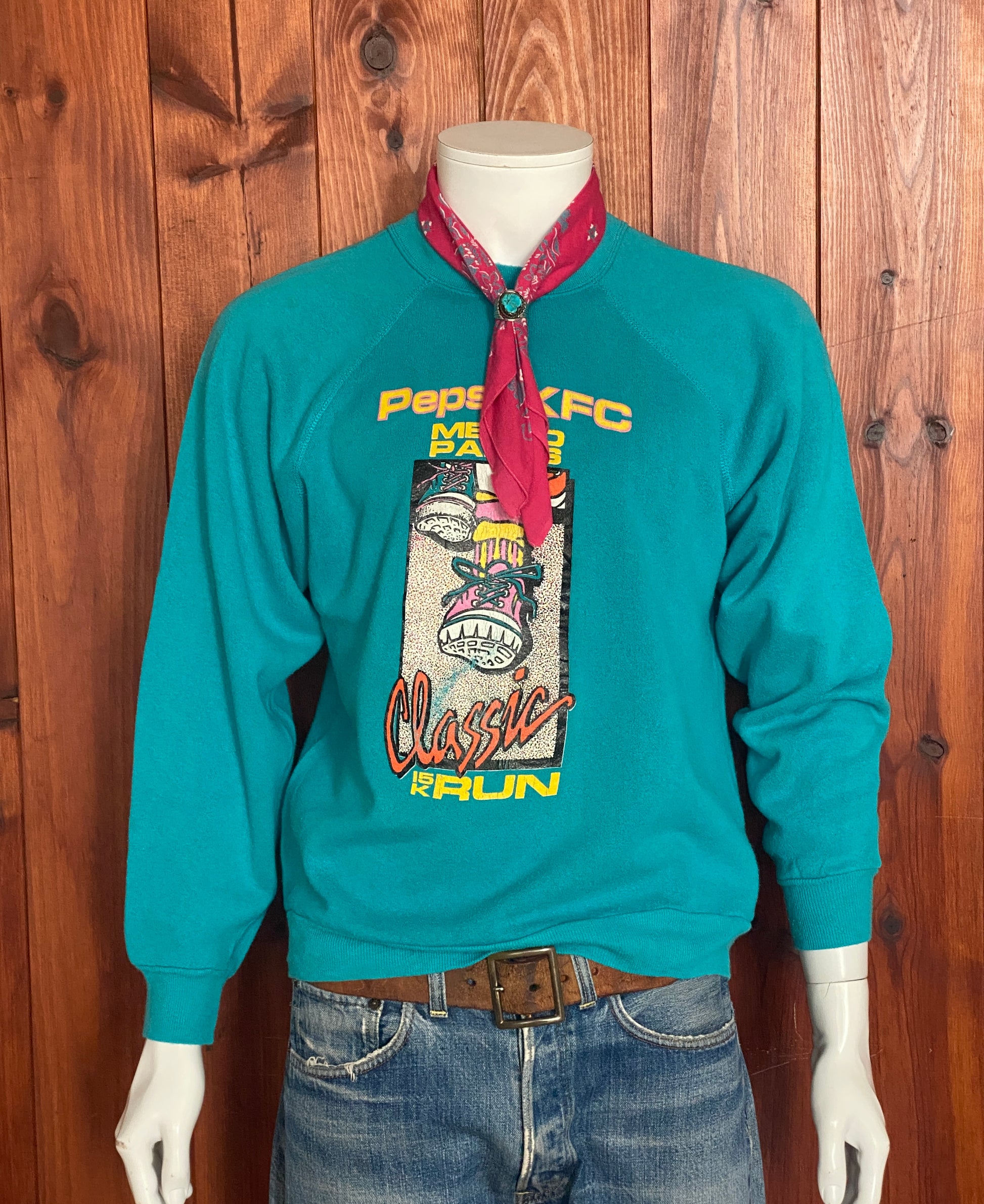 Size S. 80s pepsi kfc metro parks vintage sweatshirt - USA Vintage Bcn