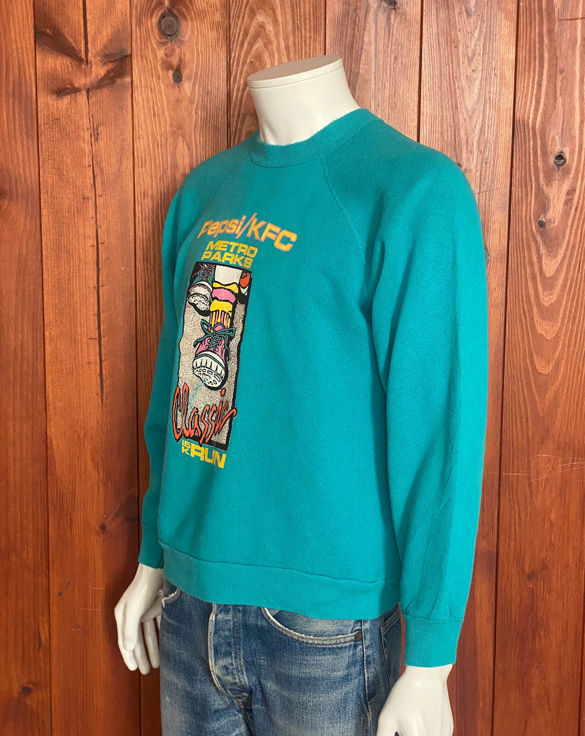 Size S. 80s pepsi kfc metro parks vintage sweatshirt - USA Vintage Bcn