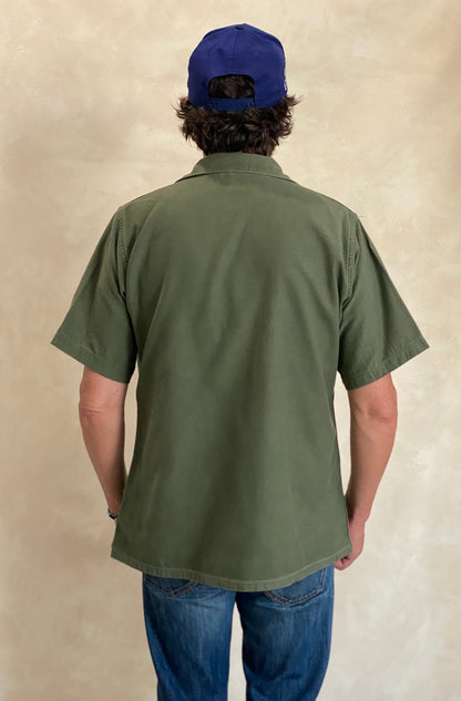 Medium Authentic 1970 US Army Vintage Vietnam Fatigue Shirt | Classic Military Style | USA Vintage BCN-AJ357 Studio