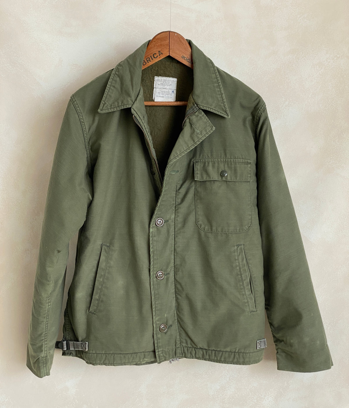 US Navy A-2 Deck Jacket — Authentic Military Outerwear. Size Medium-AJ357 Studio