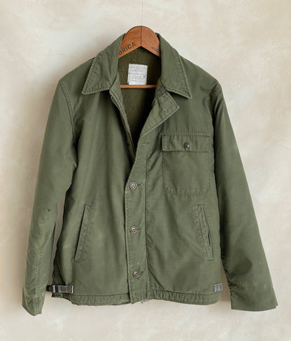US Navy A-2 Deck Jacket — Authentic Military Outerwear. Size Medium-AJ357 Studio