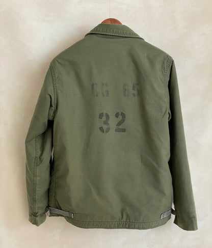US Navy A-2 Deck Jacket — Authentic Military Outerwear. Size Medium-AJ357 Studio