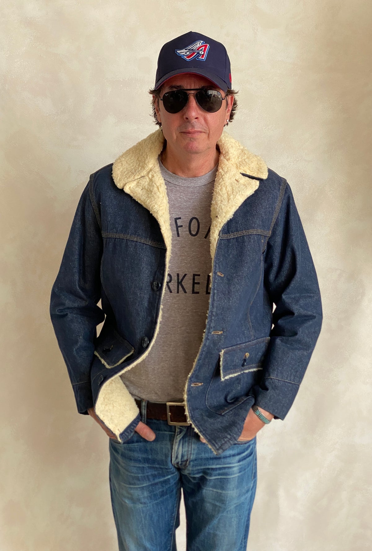 Medium Size Vintage Montgomery Ward Denim Fleece Barn Coat Chore Jacket, Made in USA - Classic Workwear Collectible-AJ357 Studio