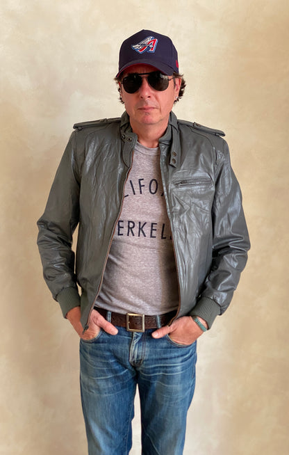 Size 38US (48EU) Vintage 80s Leather Jacket with Removable Lining-AJ357 Studio