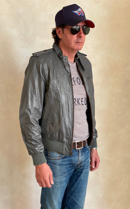 Size 38US (48EU) Vintage 80s Leather Jacket with Removable Lining-AJ357 Studio