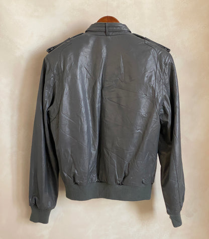 Size 38US (48EU) Vintage 80s Leather Jacket with Removable Lining-AJ357 Studio