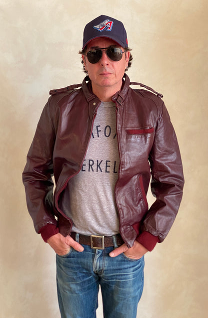 Vintage 80s Leather Jacket Size 38 US (48 EU) | Classic Retro Fashion-AJ357 Studio