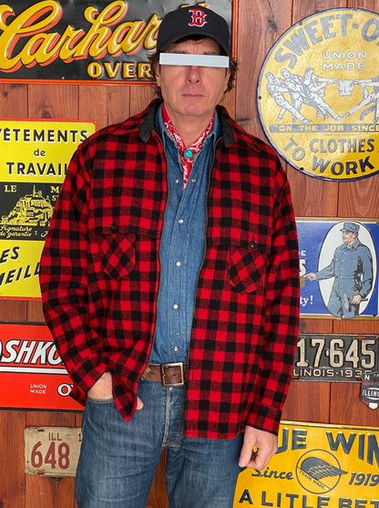 Vintage Johnson Buffalo Wool Jacket USA | AJ357 Studio-AJ357 Studio